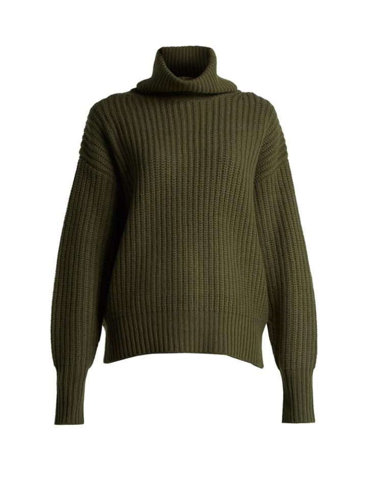 Joseph Pearl Ribbed-knit Wool Sweater