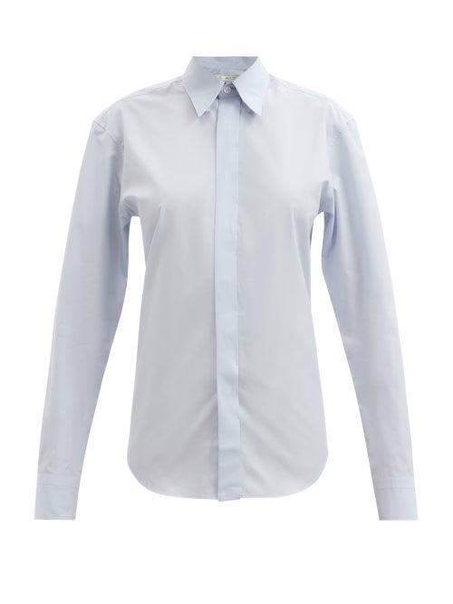 Matchesfashion.com Umit Benan B+ - Richard Cotton-poplin Shirt - Womens - Light Blue