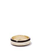 Lauren Rubinski - Diamond, Enamel & 14kt Gold Ring - Womens - Black