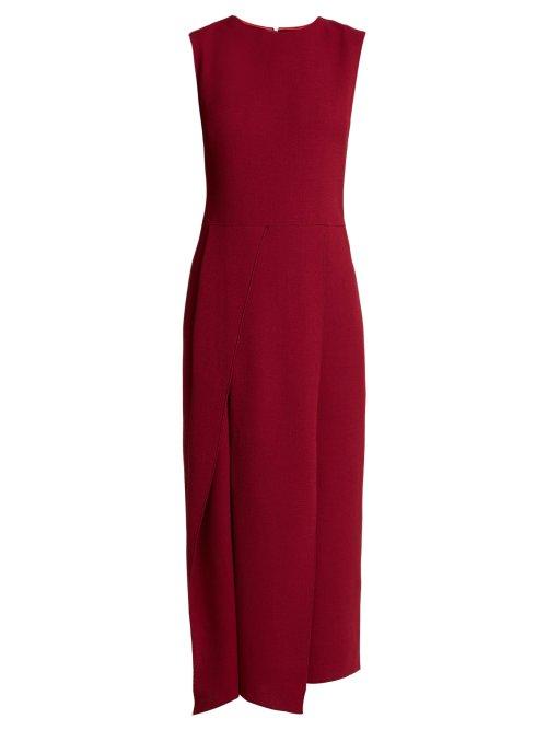 Matchesfashion.com Carl Kapp - Franklin Wool Crepe Dress - Womens - Red