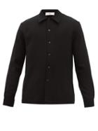 Matchesfashion.com Sfr - Ripley Wool Crepe Shirt - Mens - Black