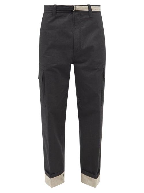 Craig Green - Turn-up Cuff Ripstop-cotton Cargo Trousers - Mens - Black