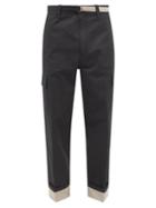Craig Green - Turn-up Cuff Ripstop-cotton Cargo Trousers - Mens - Black
