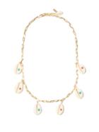Mens Jewellery Liou - Makeo Cowrie-shell & Gold-plated Necklace - Mens - Gold Multi