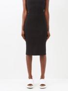 Wardrobe.nyc Wardrobe. Nyc - Ribbed-knit Cotton-blend Tube Midi Skirt - Womens - Black