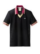 Matchesfashion.com Adidas X Wales Bonner - Logo-embroidered Mesh Polo Shirt - Mens - Black
