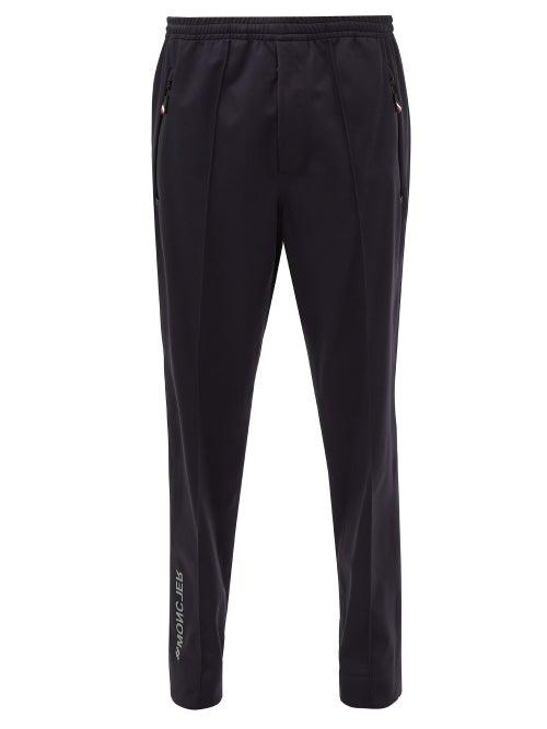 Moncler Grenoble - Logo-print Technical-jersey Track Pants - Mens - Black
