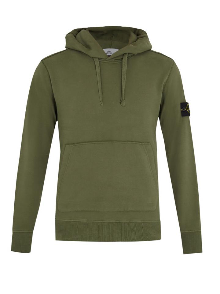 Stone Island Hooded Cotton Sweatshirt