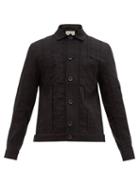 Matchesfashion.com Oliver Spencer - Havana Linen Blend Jacket - Mens - Black