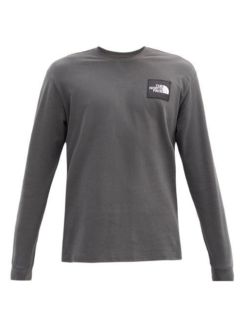 Matchesfashion.com The North Face - Boruda Long-sleeved Cotton-jersey T-shirt - Mens - Grey