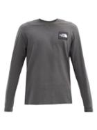 Matchesfashion.com The North Face - Boruda Long-sleeved Cotton-jersey T-shirt - Mens - Grey