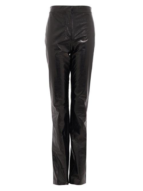 Matchesfashion.com Acne Studios - Leonna High-rise Leather Trousers - Womens - Black