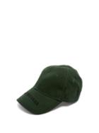 Matchesfashion.com Balenciaga - Logo Embroidered Cotton Cap - Womens - Green