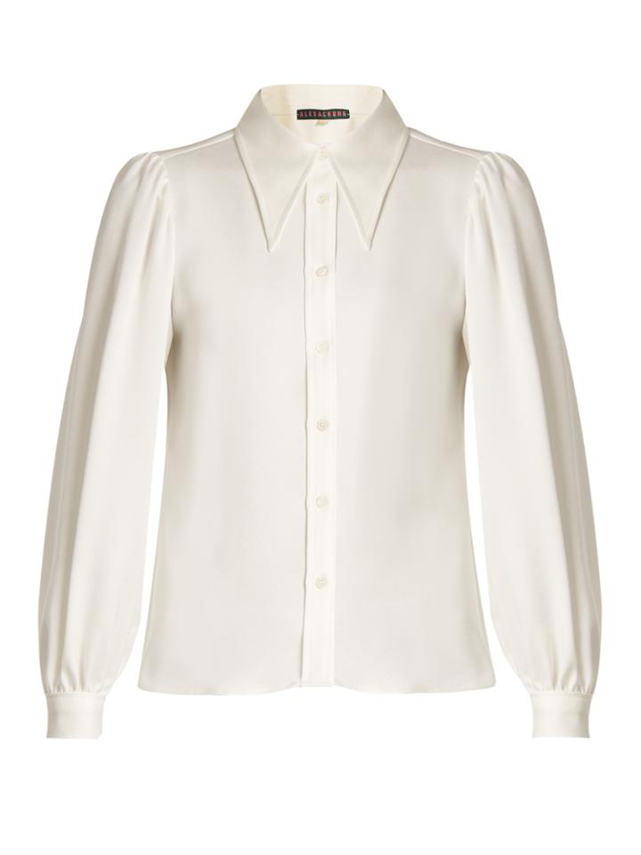 Alexachung Exaggerated-collar Crepe Blouse
