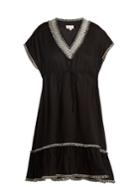 Biondi Menara V-neck Tassel-trimmed Dress