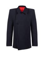 Matchesfashion.com Balenciaga - Structured Shoulder Peacoat - Mens - Navy