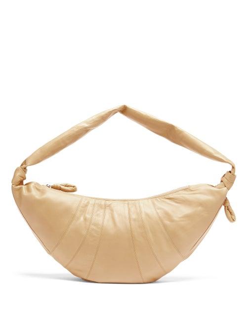 Matchesfashion.com Lemaire - Croissant Leather Belt Bag - Womens - Beige