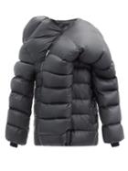 Matchesfashion.com Moncler + Rick Owens - Hikoville Asymmetric Quilted Down Coat - Mens - Black