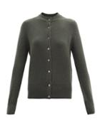 Matchesfashion.com Extreme Cashmere - No. 99 Little Stretch-cashmere Cardigan - Womens - Khaki