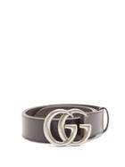 Mens Accessories Gucci - Gg Leather Belt - Mens - Brown