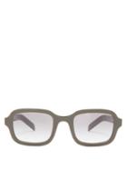 Matchesfashion.com Prada Eyewear - Square Acetate Sunglasses - Mens - Green