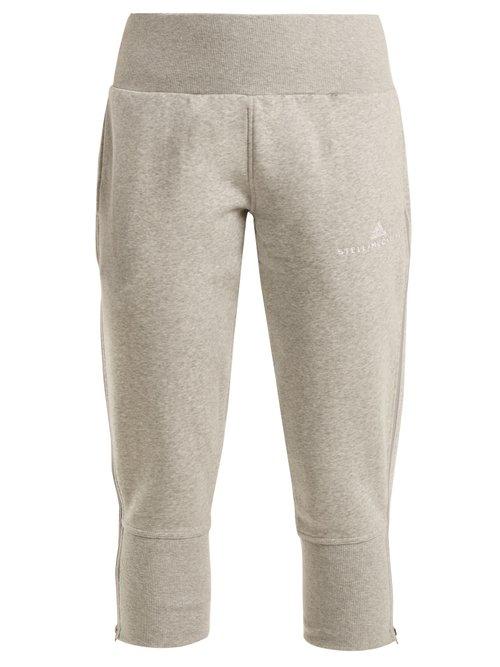 Matchesfashion.com Adidas By Stella Mccartney - Essential Cotton Blend Track Pants - Womens - Grey