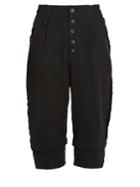 By Walid Michael Dropped-crotch Cropped Linen Trousers