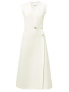 Matchesfashion.com Jil Sander - Compact Double-breasted Wrap Dress - Womens - Ivory
