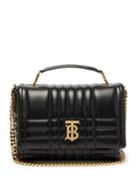 Burberry - Lola Small Quilted-leather Cross-body Bag - Womens - Black