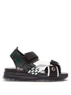 Matchesfashion.com Toga - Tri Colour Velcro Strap Sandals - Womens - Black Multi