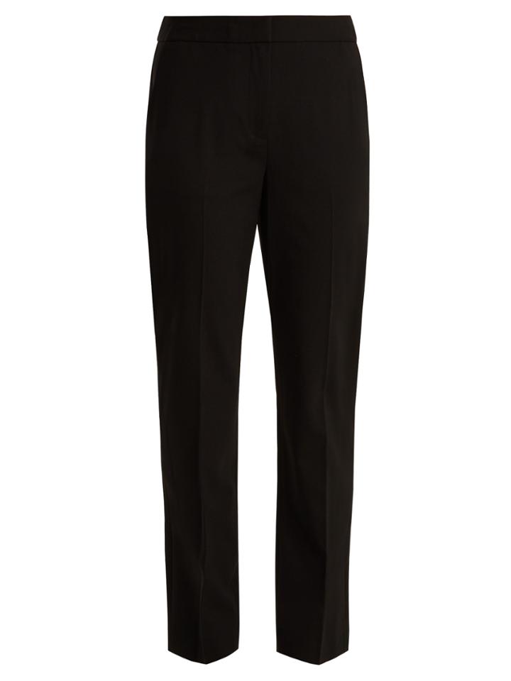 Diane Von Furstenberg Straight-leg Stretch-wool Trousers
