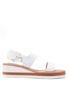 Matchesfashion.com Ancient Greek Sandals - Clio Rainbow Wedge Heel Patent Leather Sandals - Womens - White