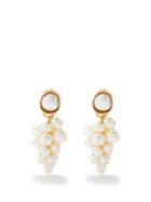 Anita Berisha - Victorian Pearl & 14t Gold-plated Earrings - Womens - Pearl
