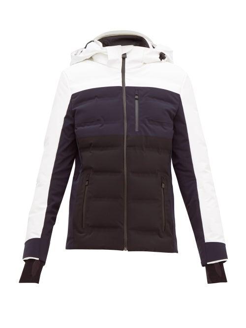 Matchesfashion.com Aztech Mountain - Nuke Two Tone Quilted Ski Jacket - Womens - White Multi