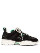Matchesfashion.com Isabel Marant - Kindsay Leather And Suede Trainers - Womens - Black Green