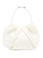 Matchesfashion.com Simone Rocha - Embellished Pleated Satin Handbag - Womens - Cream