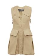 Matchesfashion.com Jacquemus - Kimbe Patch Pocket Cotton Tunic - Womens - Beige