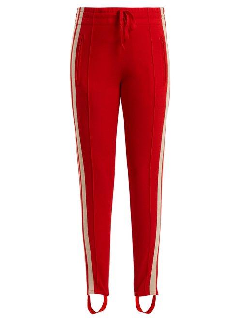 Matchesfashion.com Isabel Marant Toile - Doriann Stripe Trimmed Track Pants - Womens - Red