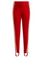 Matchesfashion.com Isabel Marant Toile - Doriann Stripe Trimmed Track Pants - Womens - Red