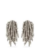 Matchesfashion.com Vanda Jacintho - Shower Bead Clip On Earrings - Womens - Silver