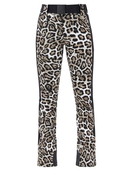 Matchesfashion.com Goldbergh - Roar Leopard-print Soft-shell Ski Trousers - Womens - Leopard