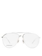 Givenchy - Aviator Metal Glasses - Womens - Silver