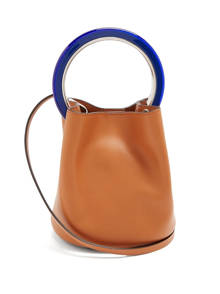 Marni Pannier Leather Bucket Bag