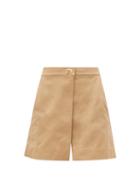 Matchesfashion.com Givenchy - Lock-hardware Cotton-gabardine Mini Skort - Womens - Beige
