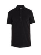 Matchesfashion.com Orlebar Brown - Sebastian French Terry Towelling Cotton Polo Shirt - Mens - Black