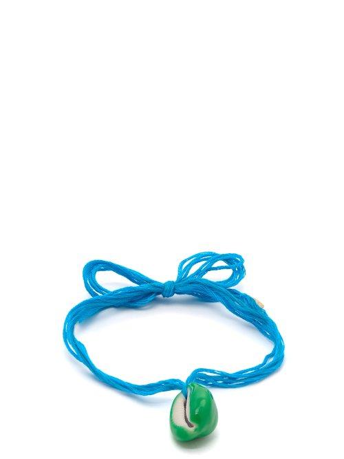 Matchesfashion.com Aurlie Bidermann - Takayama Shell Embellished Ankle Bracelet - Womens - Blue