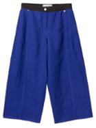 Matchesfashion.com Loewe - Wide-leg Drill Culottes - Womens - Blue