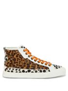 Matchesfashion.com Jimmy Choo - Impala Leopard-print High-top Trainers - Womens - Multi
