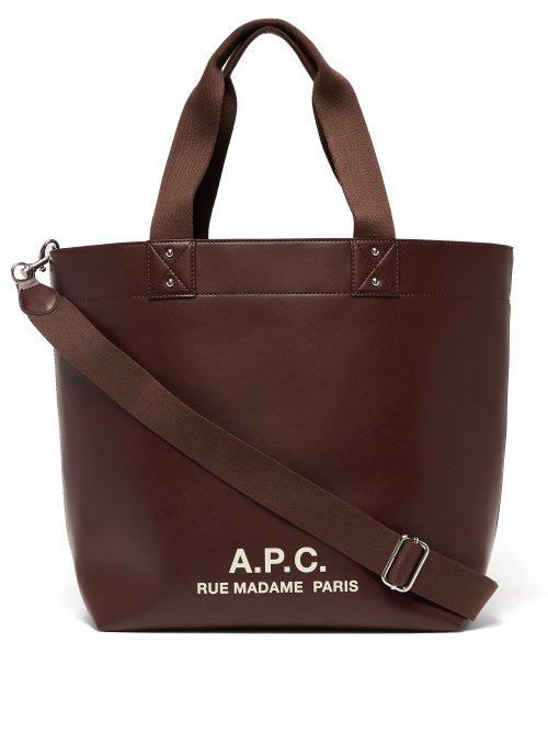 Matchesfashion.com A.p.c. - Eddy Leather Tote Bag - Mens - Brown