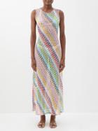 Missoni - Open-back Crochet-knit Maxi Dress - Womens - Multi